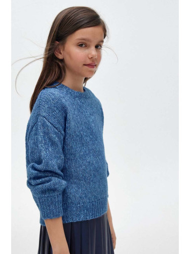 Детски пуловер Mayoral в синьо от лека материя
