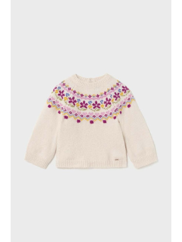 Бебешки пуловер Mayoral в лилаво