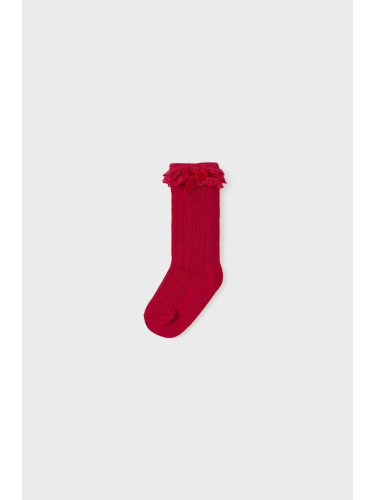 Бебешки чорапи Mayoral в червено