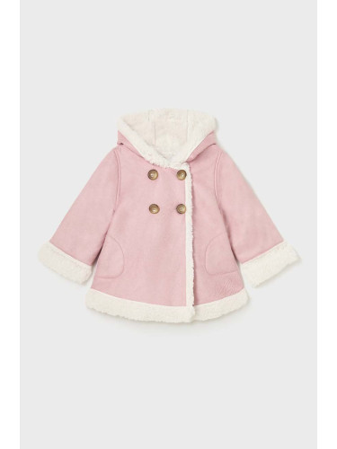 Бебешко палто Mayoral в розово