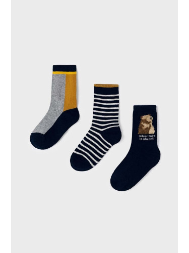 Детски чорапи Mayoral (3 броя) в тъмносиньо