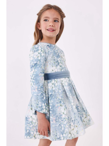 Детска рокля Mayoral в лилаво къса разкроена