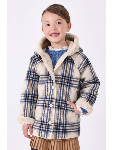 Детско палто с вълна Mayoral в синьо