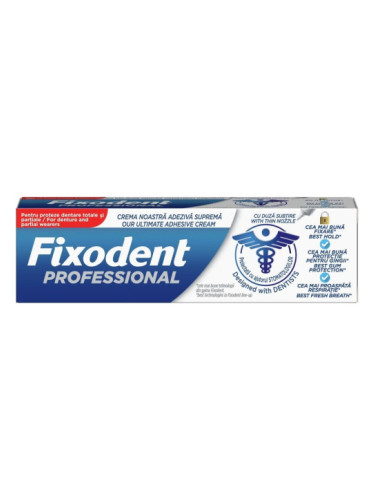 FIXODENT Professional Фиксиращ крем за зъбни протези 40 г