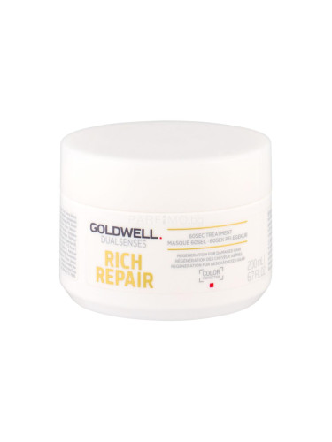 Goldwell Dualsenses Rich Repair 60sec Treatment Маска за коса за жени 200 ml