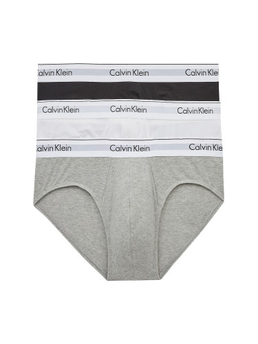 Calvin Klein Underwear Слип  сив меланж / черно / бяло