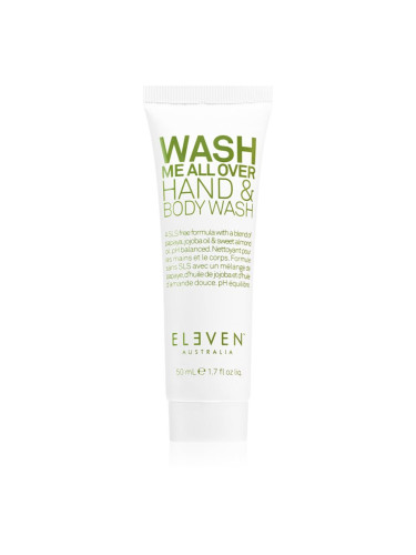Eleven Australia Wash Me All Over Hand & Body Wash душ-масло с грижа за тялото за ръце и тяло 50 мл.