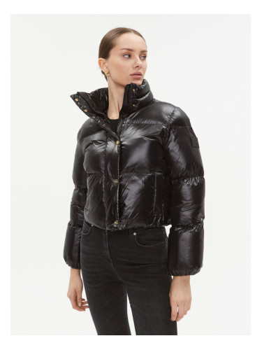 Elisabetta Franchi Зимно яке PI-55D-36E2-V490 Черен Cropped Fit