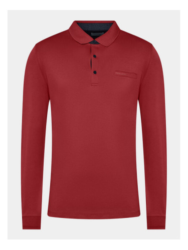 Pierre Cardin Тениска с яка и копчета 30304/000/3005 Червен Regular Fit