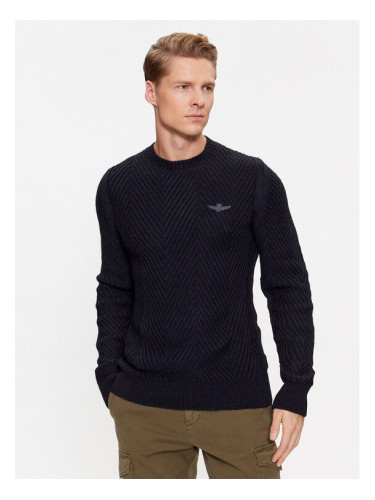 Aeronautica Militare Пуловер 232MA1457L509 Тъмносин Regular Fit