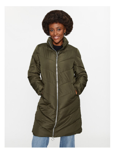 JDY Зимно палто 15305658 Зелен Regular Fit