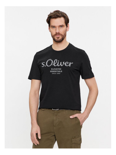 s.Oliver Тишърт 2139909 Сив Regular Fit