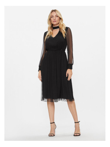 Nissa Коктейлна рокля RC14354 Черен Regular Fit