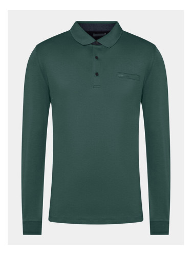 Pierre Cardin Тениска с яка и копчета 30304/3005/5307 Зелен Regular Fit