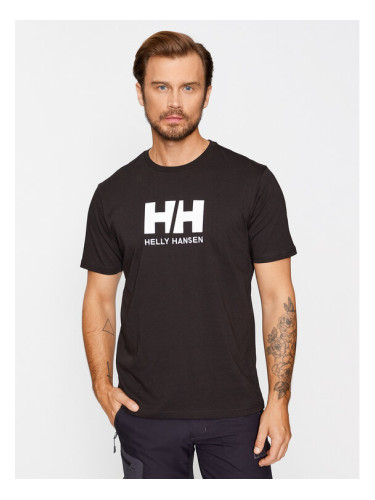 Helly Hansen Тишърт Logo 33979 Черен Regular Fit