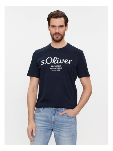 s.Oliver Тишърт 2139909 Син Regular Fit