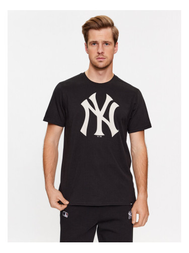 47 Brand Тишърт New York Yankees BB017TEMIME568336JK Черен Regular Fit