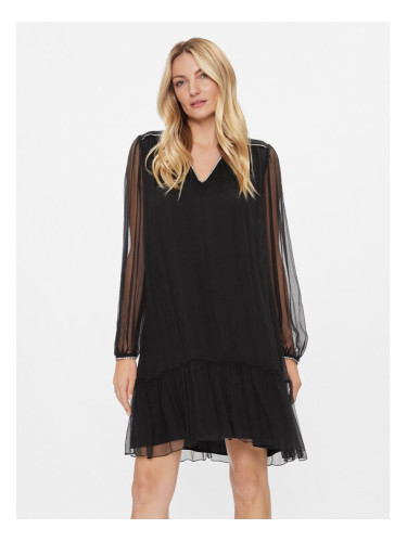 Nissa Коктейлна рокля RC14355 Черен Regular Fit