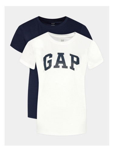 Gap Комплект 2 тишъртки 548683-00 Тъмносин Regular Fit