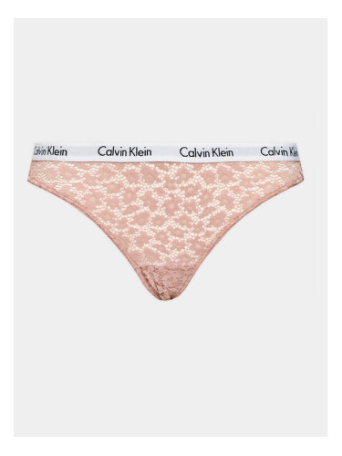 Calvin Klein Underwear Дамски бикини тип бразилиана 000QD3859E Розов