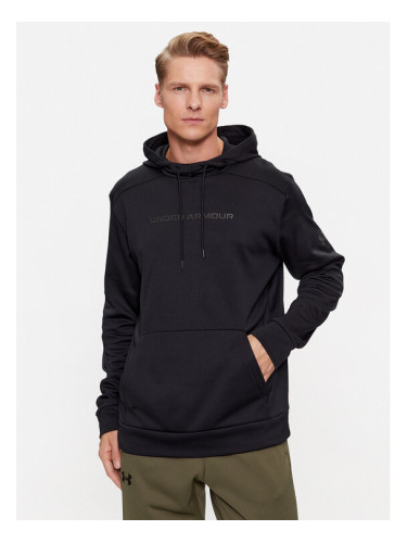 Under Armour Суитшърт Ua Armour Fleece Graphic Hd 1379744 Черен Loose Fit