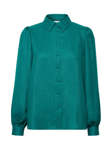 ICHI Риза 20119696 Зелен Regular Fit