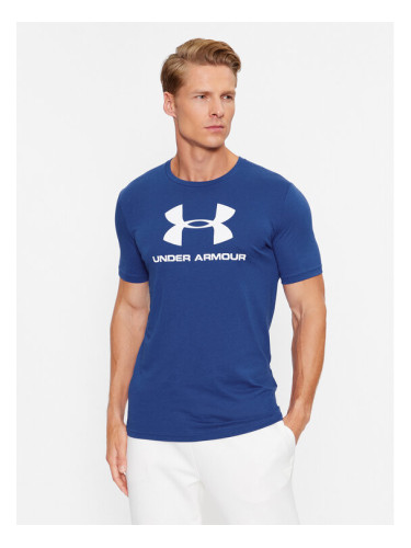 Under Armour Тишърт Ua Sportstyle Logo Ss 1329590 Син Loose Fit