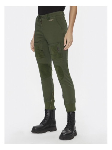 Aeronautica Militare Текстилни панталони 232PA1567DCT3017 Зелен Regular Fit