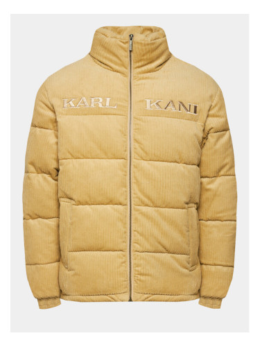 Karl Kani Пухено яке Retro Corduroy 6076015 Бежов Regular Fit