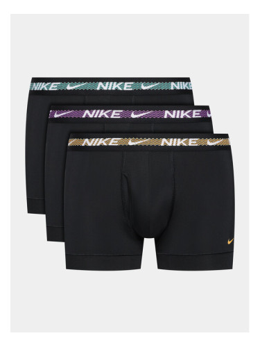 Nike Комплект 3 чифта боксерки 0000KE1152 Черен