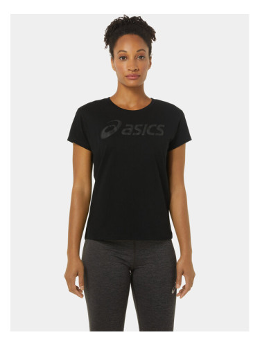 Asics Тениска от техническо трико Asics Big Logo Tee Iii 2032C411 Черен Ahletic Fit