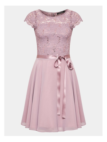Swing Коктейлна рокля 5AF02700 Розов Regular Fit