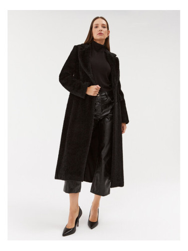 Marella Кожено палто Preside 2330161738200 Черен Regular Fit