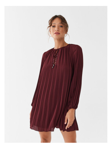 Liu Jo Ежедневна рокля MF3399 T0414 Бордо Relaxed Fit