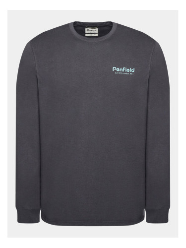Penfield Тениска с дълъг ръкав PFD0282 Сив Regular Fit