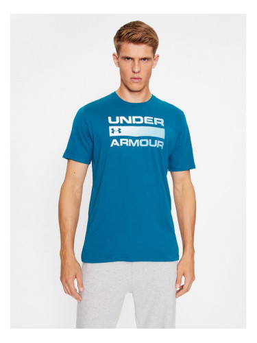 Under Armour Тишърт Ua Team Issue Wordmark Ss 1329582 Син Loose Fit