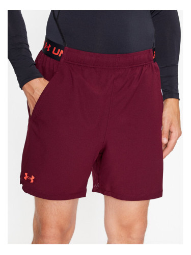 Under Armour Спортни шорти Ua Vanish Woven 6In Shorts 1373718 Бордо Fitted Fit