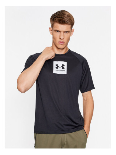 Under Armour Тишърт Ua Tech Prt Fill Ss 1380785 Черен Loose Fit