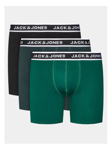 Jack&Jones Комплект 3 чифта боксерки 12246324 Зелен