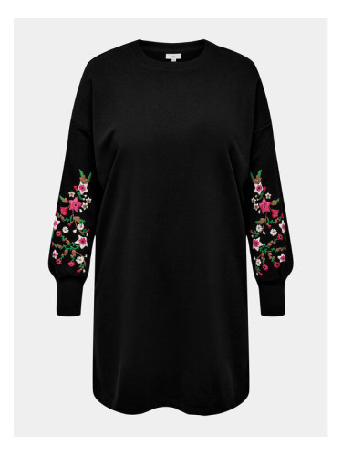 ONLY Carmakoma Плетена рокля New Calla 15310110 Черен Regular Fit