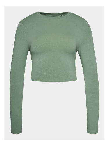 Gina Tricot Блуза 20150 Зелен Slim Fit