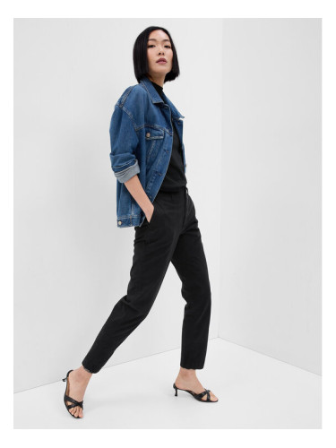 Gap Текстилни панталони 541213-04 Черен Regular Fit