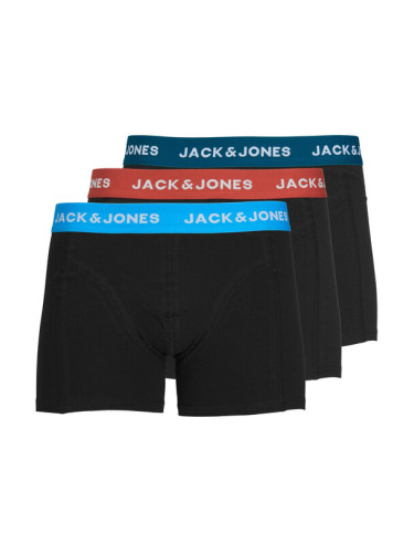 Jack&Jones Junior Комплект 3 чифта боксерки 12237698 Черен