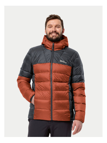 Jack Wolfskin Пухено яке Nebelhorn Down Hoody 1207141 Червен Regular Fit