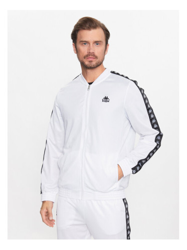 Kappa Анцуг 313011 Бял Regular Fit