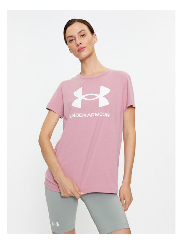 Under Armour Тишърт Ua W Sportstyle Logo Ss 1356305 Розов Loose Fit