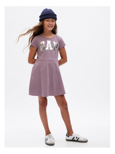 Gap Ежедневна рокля 792417-01 Виолетов Regular Fit