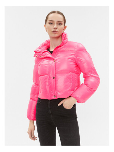 Elisabetta Franchi Преходно яке PI-55D-36E2-V490 Розов Cropped Fit