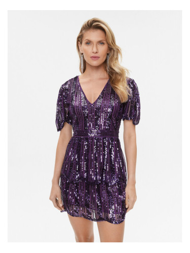 TWINSET Коктейлна рокля 232TT2050 Виолетов Slim Fit