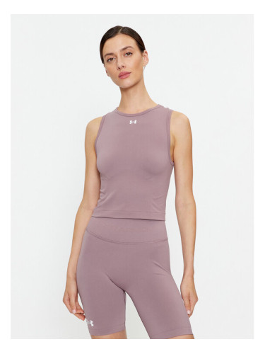 Under Armour топ Ua Train Seamless Tank 1379148 Виолетов Fitted Fit